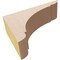 Ekena Millwork 2"W x 6"D x 4"H Classic Olympic Rough Cedar Woodgrain TimberThane Corbel, Primed Tan CORUR02X06X04OLYRCPR - alternate 5